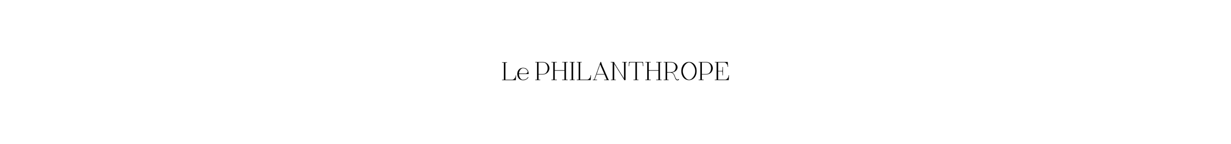 LE PHILANTHROPE logo